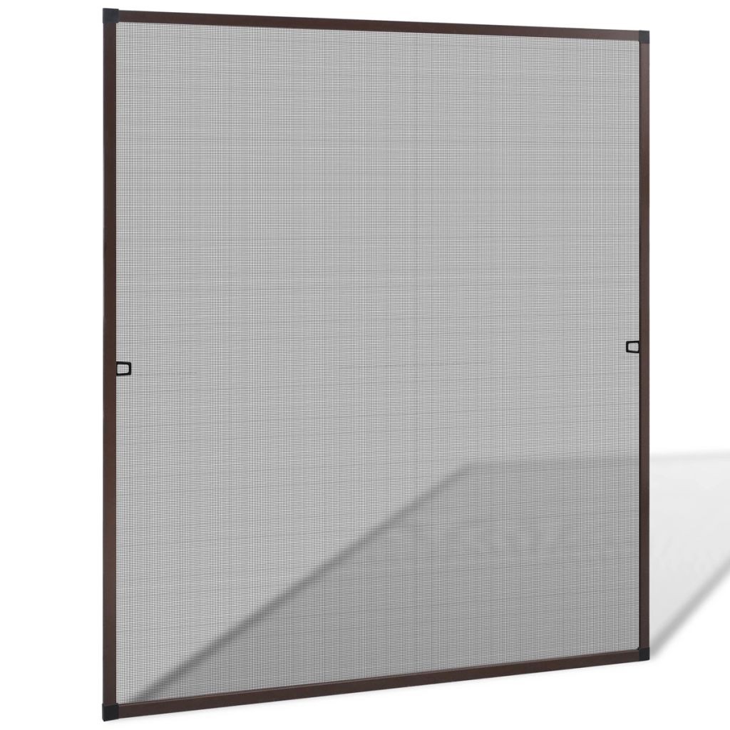 Brown Insect Screen for Windows 130 x 150 cm